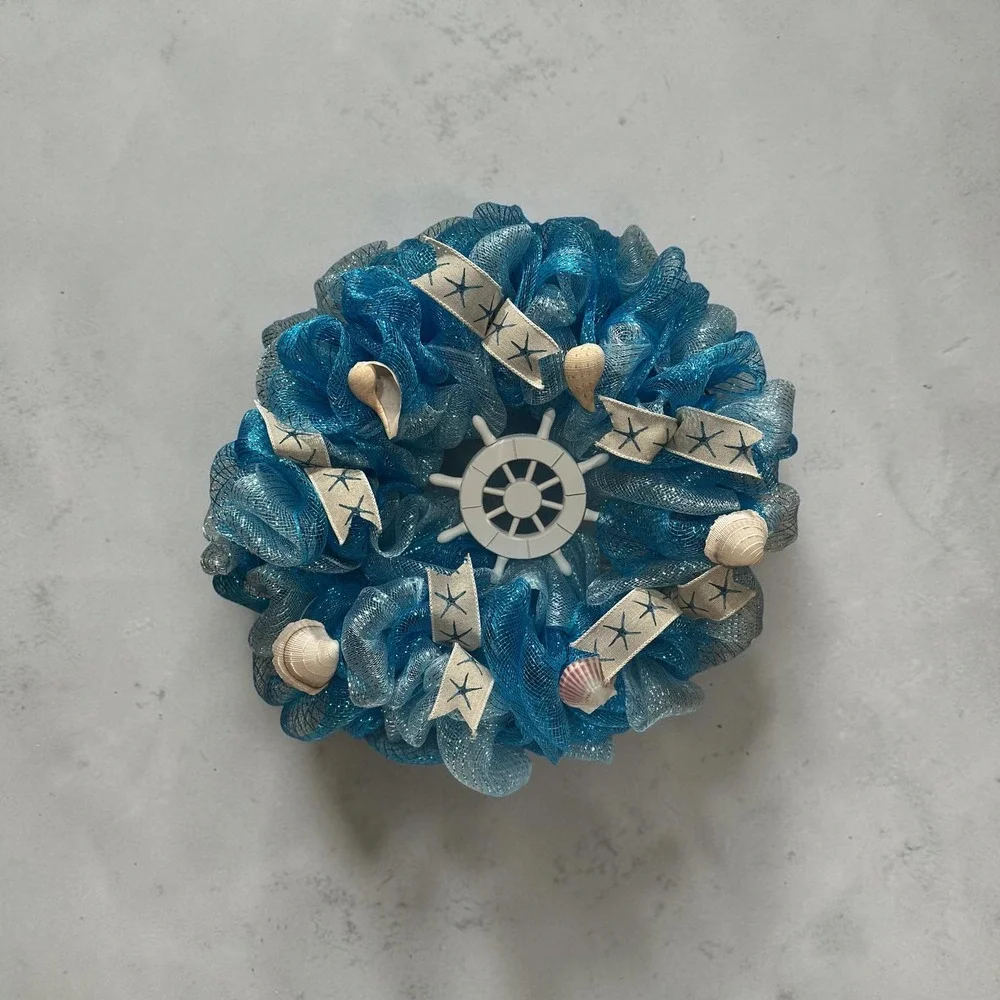 Handmade Mesh Cruise Wreath